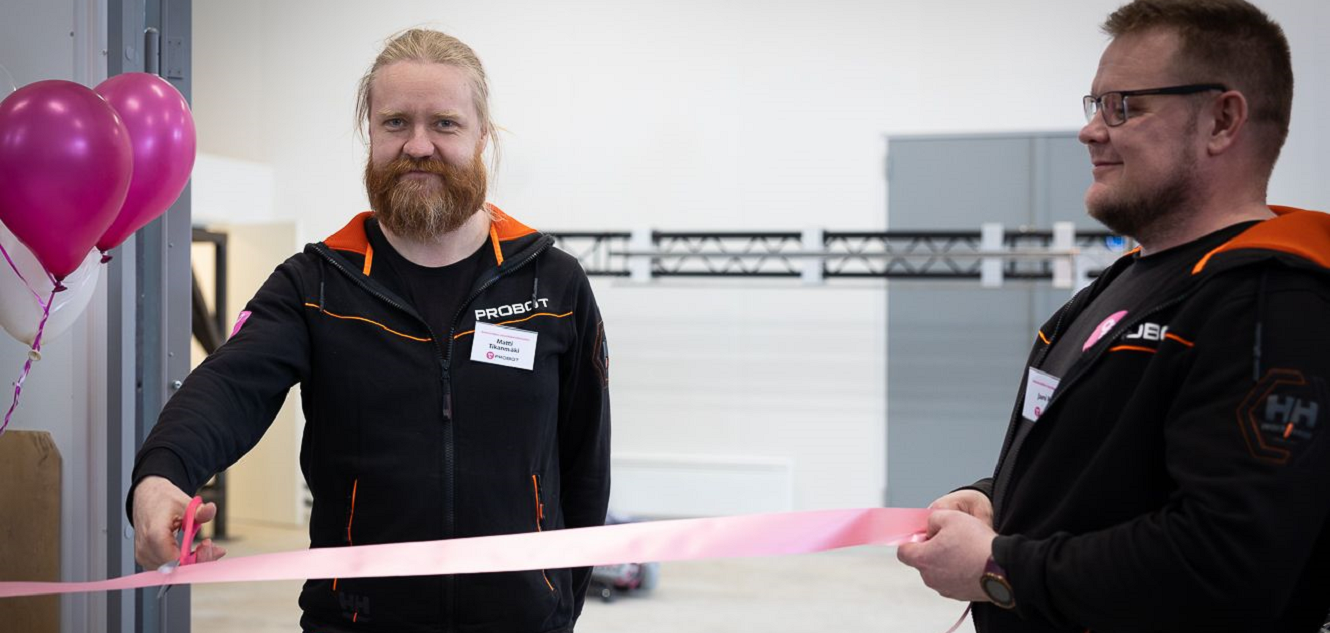 Probot officially opening a new factory space in Kempele, May 2023
