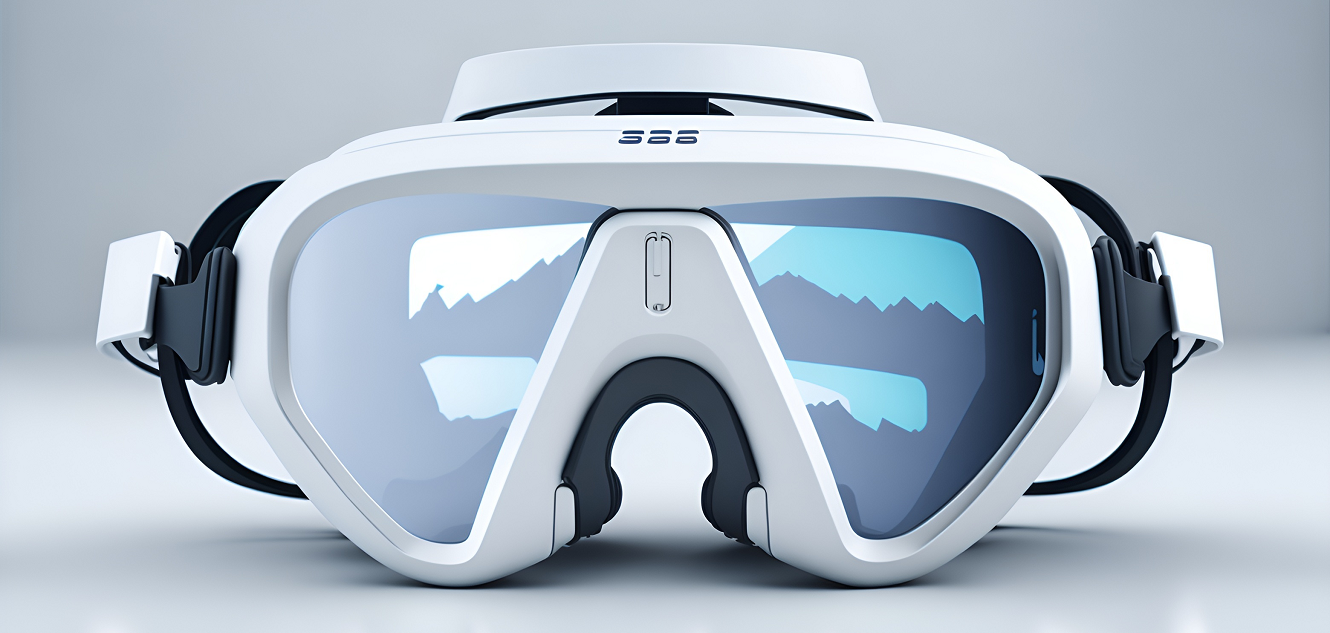 White VR goggles