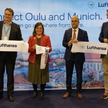 Saksalainen lentoyhtiö Lufthansa aloitti suorat lennot Ouluun