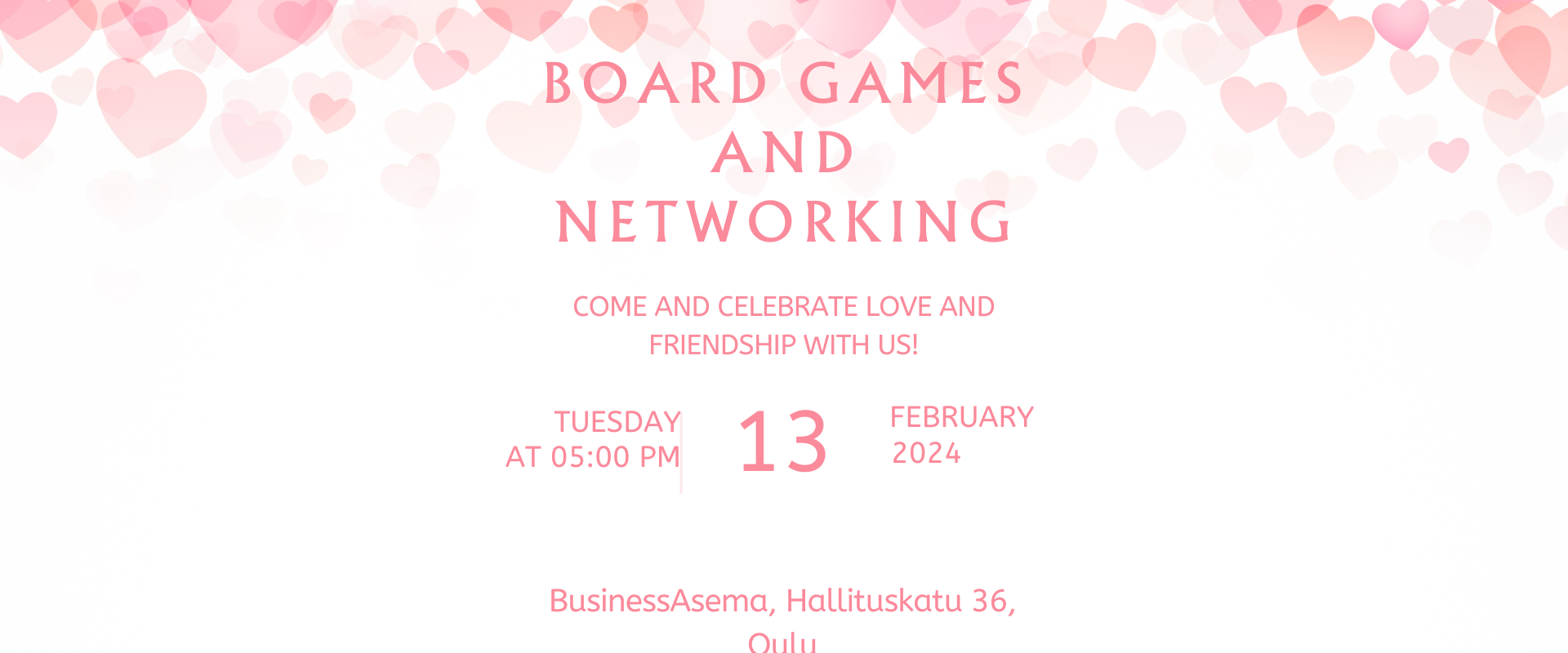 Networking and Board Games Evening!