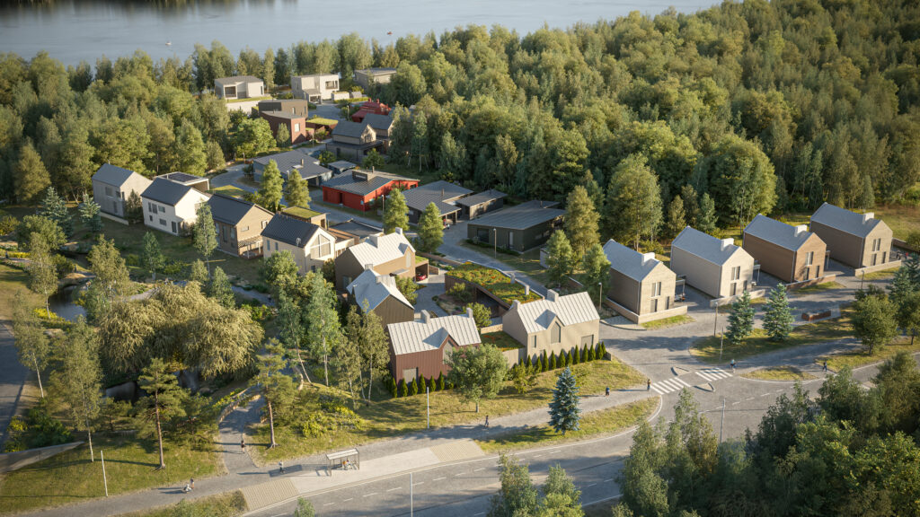 Concept drawing of the Oulu Housing Fair 2025