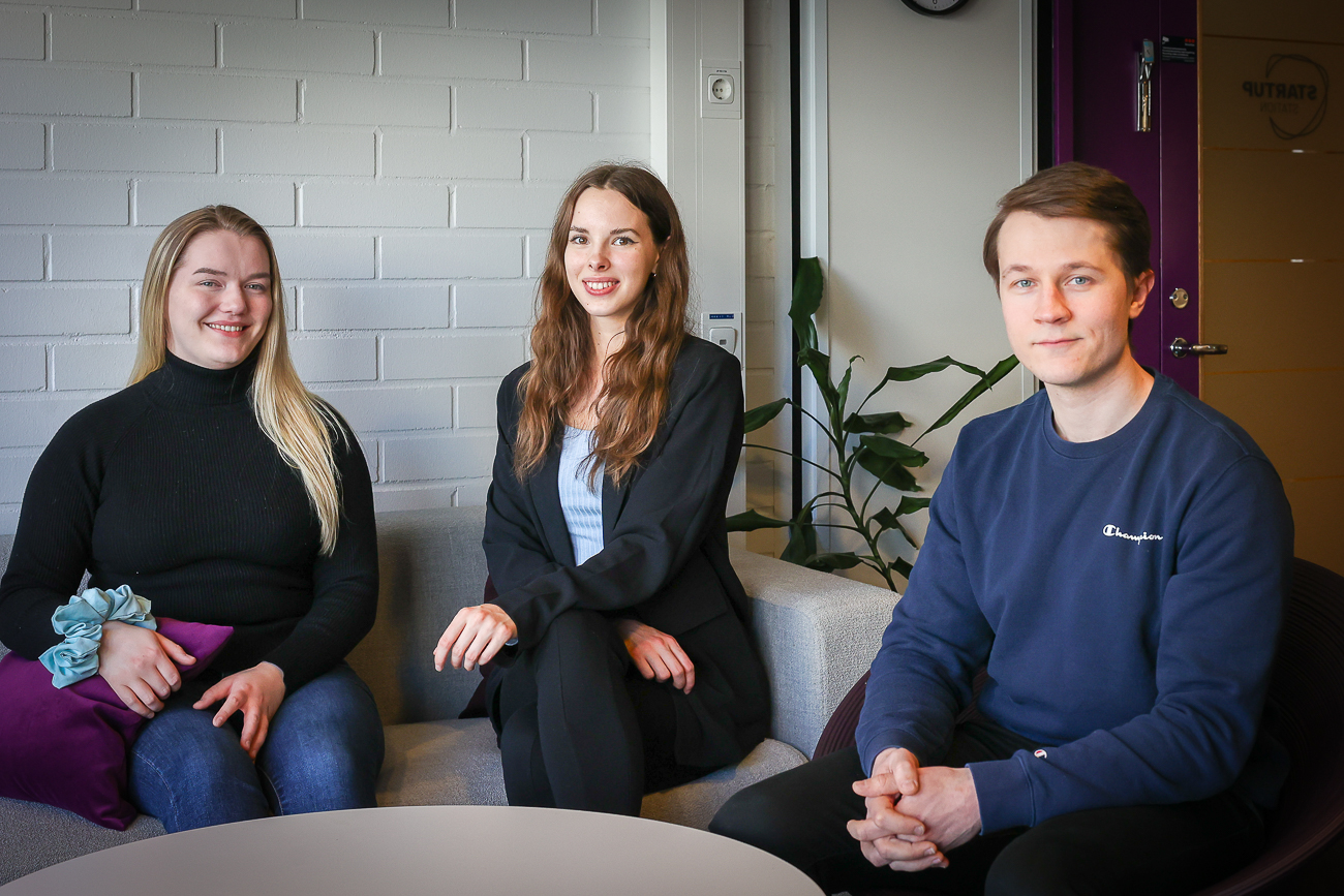 Maarit Pasanen, Petra Puolakanaho and Vesa Lehtinen met at Startup Station last autumn. Now they have their own startup.