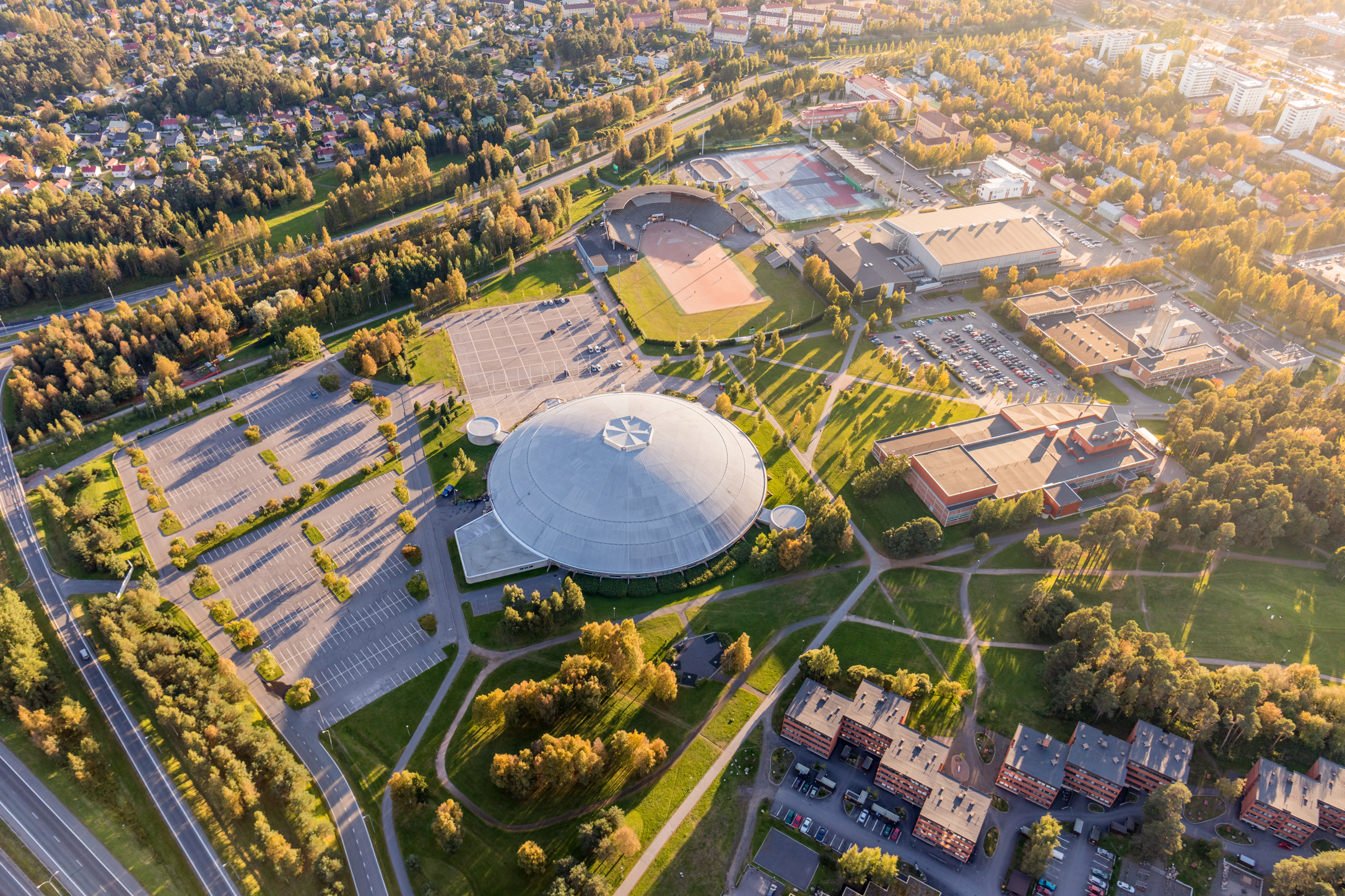 Oulu photographed from above