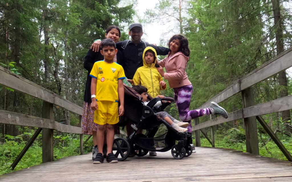 Varghese Jose family in Oulu